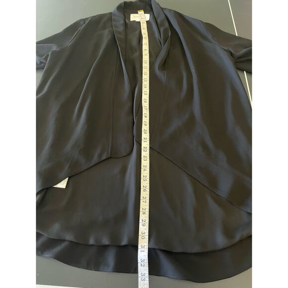 BCBGeneration Women's Black Open Front Blazer Size S 3/4 Sleeve Lightweight - Picture 7 of 8